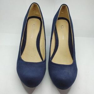 CL By Laundry Blue Heels New
